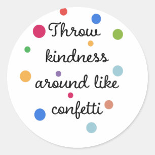 Drow Kindness als Confetti Ronde Sticker
