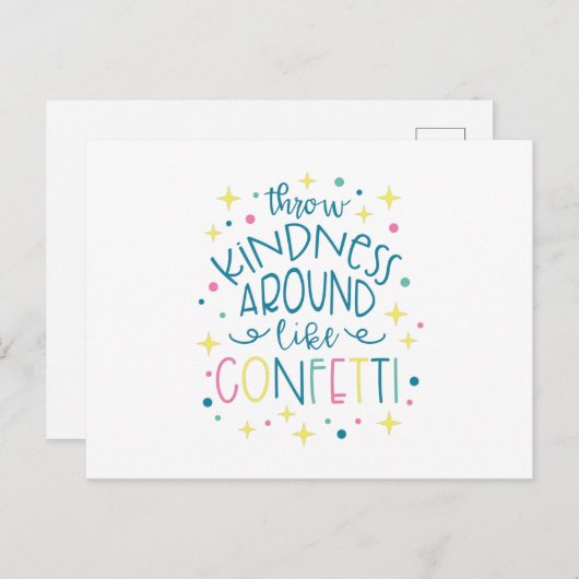 Drow Kindness like Confetti Briefkaart (Voorkant / Achterkant)