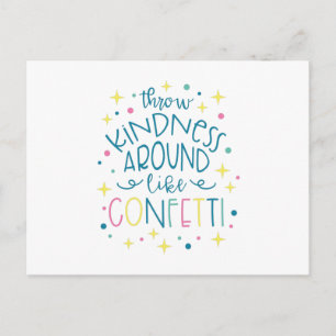 Drow Kindness like Confetti Briefkaart