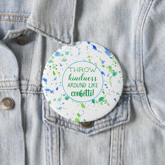 Drow Kindness omstreeks als Confetti positieve woo Ronde Button 4,0 Cm (In situ)