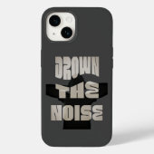 Drown The Noise - Grijze iPhone hoesje (Achterkant)