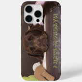 Drowsy Chocolade Lab met speelgoed Case-Mate iPhone Case (Achterkant)