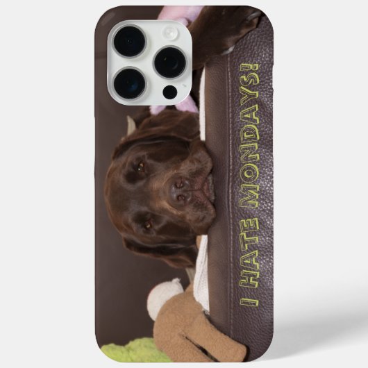 Drowsy Chocolade Lab met speelgoed Case-Mate iPhone Case (Achterkant)