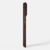 Drowsy Chocolade Lab met speelgoed iPhone Hoesje (Rechterkant)