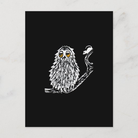Drowsy Owl Briefkaart (Voorkant)