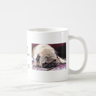 Drowsy Pug Coffee Mok