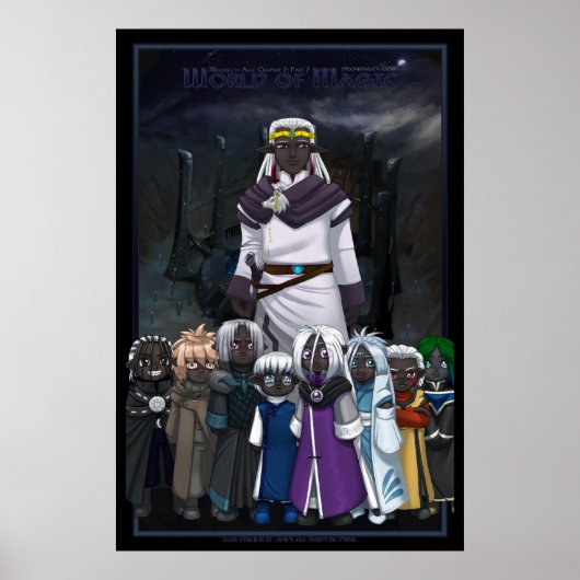 Drowtala : Moonloze leeftijd : Hoofdstuk 2 dekking Poster (Voorkant)