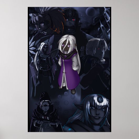 Drowtales: Moonless age: voorproefhoofdstukken Poster (Voorkant)