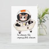 Droy astrocat feestdagenkaart (Staand voorkant)