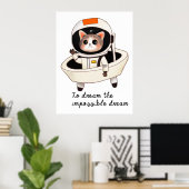 Droy astrocat poster (Thuiskantoor)