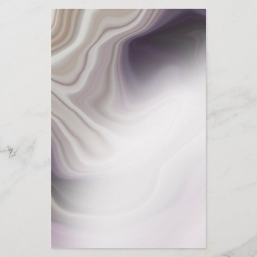 Droy Dusty Plum Agate Blank Stationery (Voorkant)