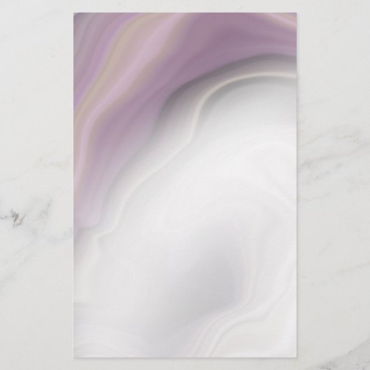 Droy Dusty Plum Agate Blank Stationery (Achterkant)