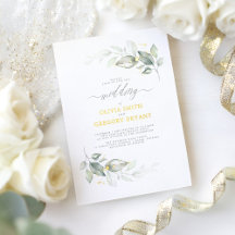 Droy Elegant Greenery Soft Minimal Wedding