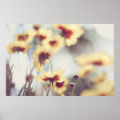 Droy Soft Yellow Helenium Flowers Poster (Voorkant)