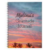 Droy Tropical Sunset Gratitude Notitieboek (Voorkant)
