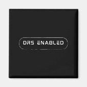 DRS ingeschakeld, Formule 1-fans, f1-racesport Magneet (Voorkant)