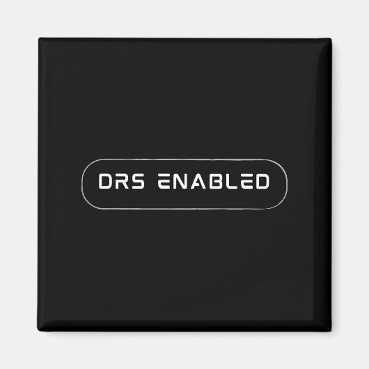 DRS ingeschakeld, Formule 1-fans, f1-racesport Magneet (Voorkant)