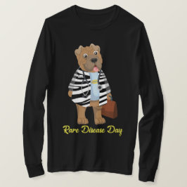 DrSharpie Zebra Coat Rare Disease Long SLV Black T-shirt