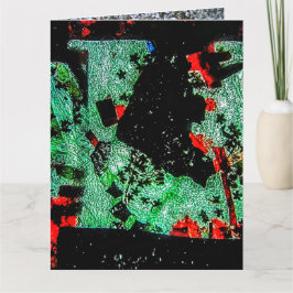 Drt bloem Gevouwen Wenskaart plastiek abstract Kaart