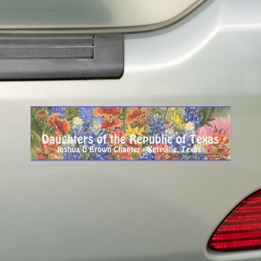 DRT TexasWildflower Bumpersticker (Op auto)