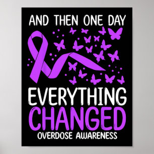Drug Abuse Ribbon Fighter Overdose Bewustzijnsbewe Poster