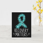 Drug Alcohol Recovery is een verslavingsbewustzijn Kaart (Gele Bloem)