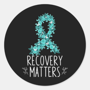 Drug Alcohol Recovery is een verslavingsbewustzijn Ronde Sticker