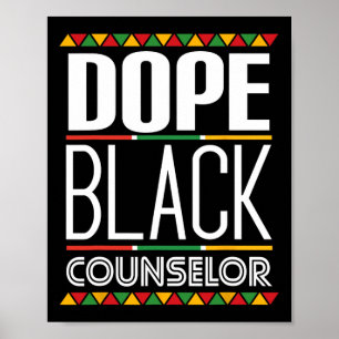 Drug Black Counselor Black Geschiedenis Maand Poster