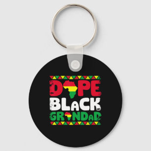 Drug Black Dad Black Geschiedenis Maand Shirt Sleutelhanger