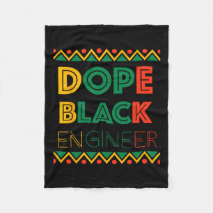 Drug Black Engineer Black Geschiedenis Maand 1 Fleece Deken