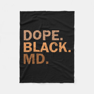 Drug Black Md Melanine Zwart Maand Afrikaans Medis Fleece Deken