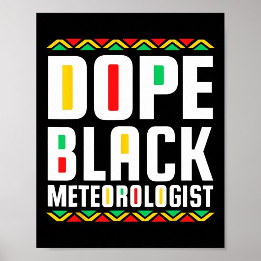 Drug Black Meteorologist Afro-Amerikaanse geschied Poster (Voorkant)