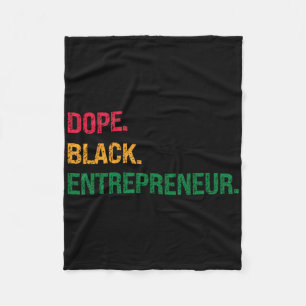 Drug Black ondernemer Black Geschiedenis Juneteent Fleece Deken