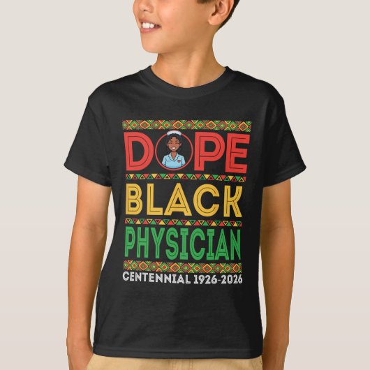 Drug Black Physician Centennial 1926 2026 Black Hi T-shirt (Voorkant)