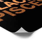 Drug Black Pisces Melanin African Zodiac Pisces  Poster (Hoek)