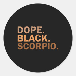 Drug Black Schorpioen Melanine Afrikaanse Dierenri Ronde Sticker