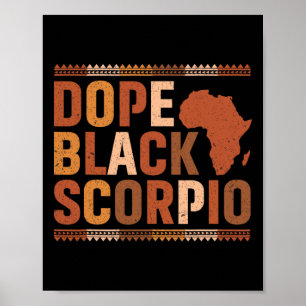 Drug Black Schorpioen Melanine Afrikaanse Geschied Poster