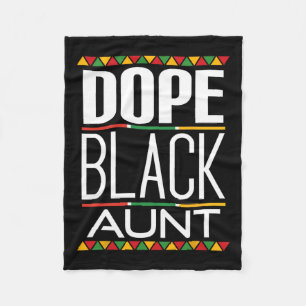 Drug Black Tante Black Geschiedenis Maand Fleece Deken