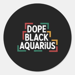 Drug Black Waterman Grappige Black History Month G Ronde Sticker