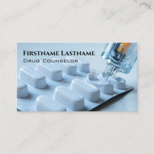 Drug Counselor Alcohol Counselor Psychotherapeut Visitekaartje