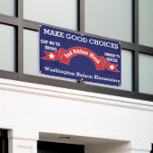 Drug Free Chocolade Red Ribbon Banner (Buitenkant Gebouw)