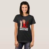 Drug Free October Red Ribbon Week 2022  1 T-shirt (Voorkant volledig)