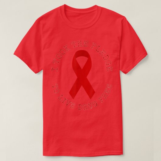 Drug Free Zone T T-shirt (Design voorkant)