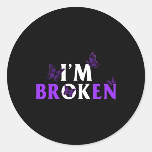 Drug Overdose Awareness Drug Addiction Month Recov Ronde Sticker (Voorkant)