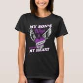 Drug Overdose Awareness Purple Ribbon T-shirt (Voorkant)