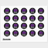 Drug Overdose Awareness Warrior Survivor 2 Ronde Sticker (Vel)