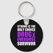 Drug Overdose Awareness Warrior Survivor 5 Sleutelhanger (Voorkant)