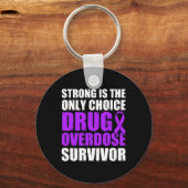 Drug Overdose Awareness Warrior Survivor 5 Sleutelhanger (Voorkant)