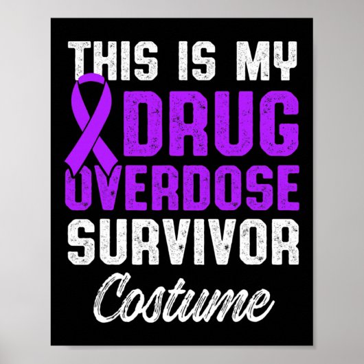 Drug Overdose Awareness Warrior Survivor &#; Poster (Voorkant)