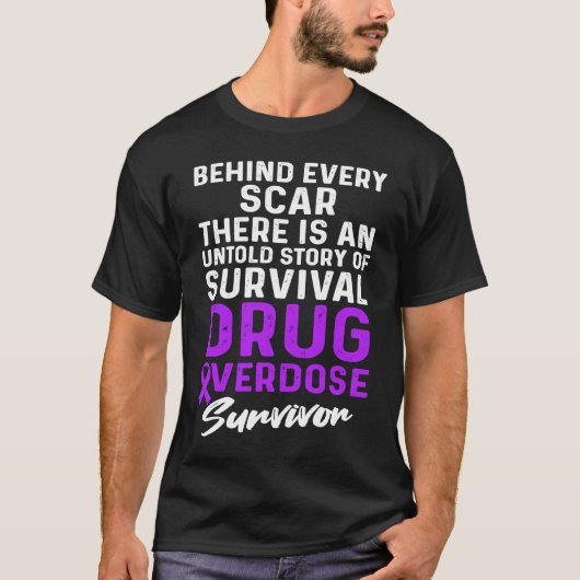 Drug Overdose Awareness Warrior Survivor T-shirt (Voorkant)